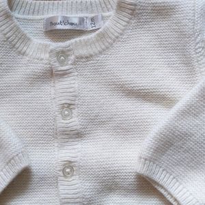 Bout'chou boutchou white jumper one piece 12m